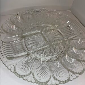 Vintage deviled egg plate
